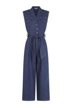 Pedro del Hierro Mono pata recta detalle bolsillos Azul Discount