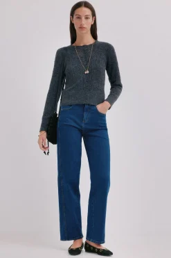 Hoss Intropia Monserrat. Camiseta efecto lavado Azul Outlet