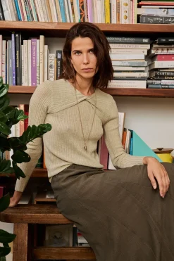 Hoss Intropia Nabila. Top con detalle de nudo Verde Sale