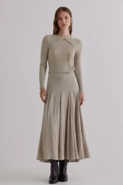 Hoss Intropia Nabila. Top con detalle de nudo Verde Sale