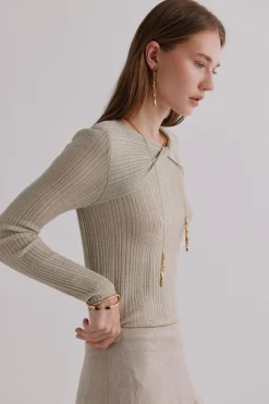 Hoss Intropia Nabila. Top con detalle de nudo Verde Sale