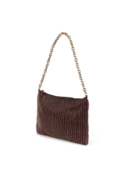 Hoss Intropia Nahia. Bolso de abalorios Granate Best