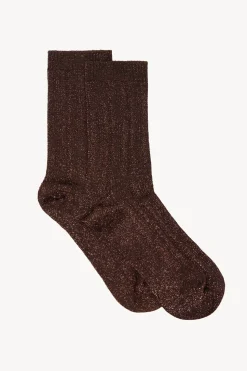 Hoss Intropia Naima. Calcetines lurex Marron Outlet