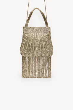 Hoss Intropia Naomi. Bolso de abalorios Dorado Online