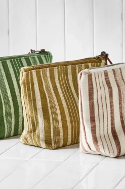 Meraki Neceser de maquillaje oliva oscuro estampado Online