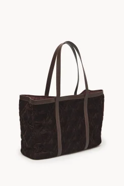 Hoss Intropia Neila. Bolso shopper de terciopelo Marron Clearance