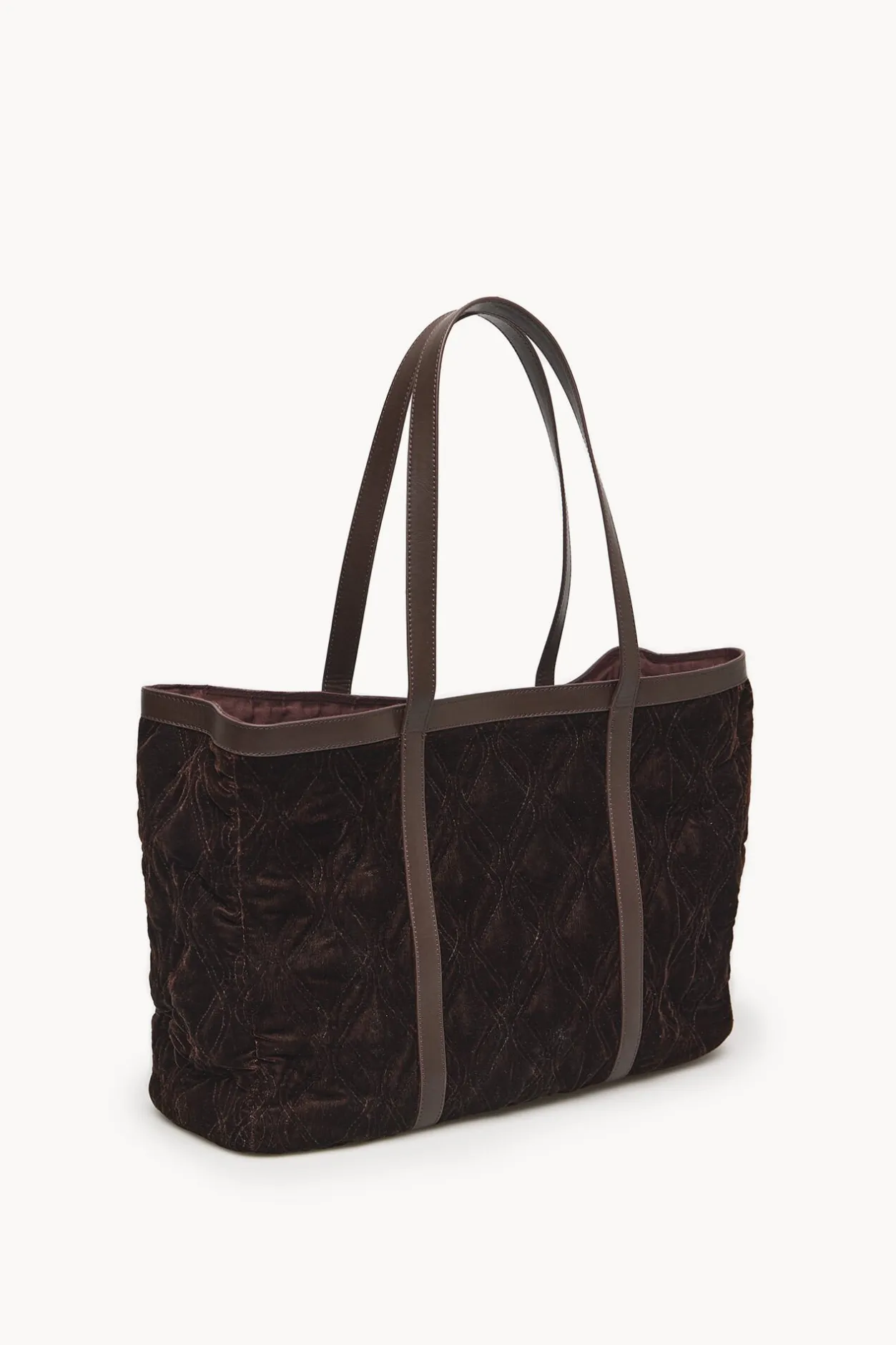 Hoss Intropia Neila. Bolso shopper de terciopelo Marron Clearance