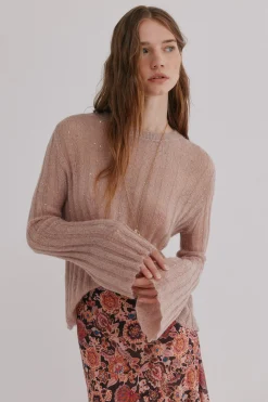 Hoss Intropia Neus. Jersey cuello redondeado Rosa Online