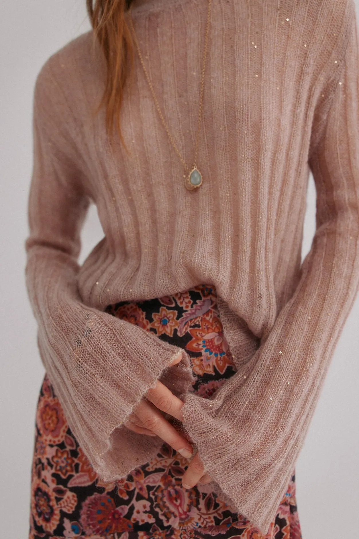 Hoss Intropia Neus. Jersey cuello redondeado Rosa Online