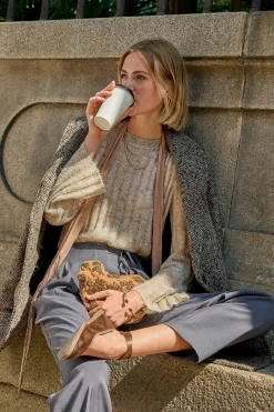 Hoss Intropia Neus. Jersey cuello redondeado Gris Outlet