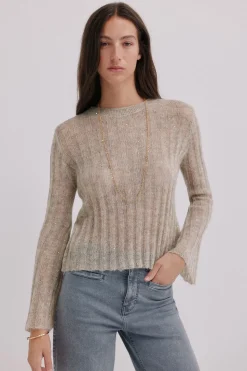 Hoss Intropia Neus. Jersey cuello redondeado Gris Outlet