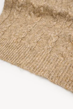 Hoss Intropia Nia. Bufanda de punto Kaki Sale