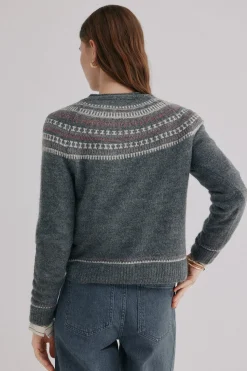 Hoss Intropia Nia. Jersey con motivos Estampado granate Online