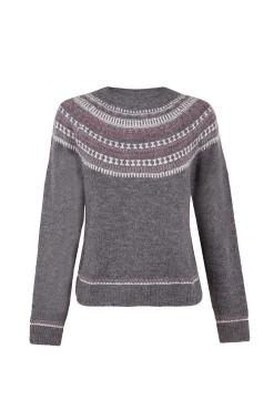 Hoss Intropia Nia. Jersey con motivos Estampado granate Online