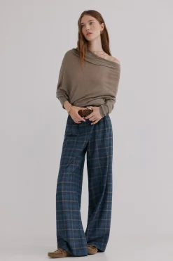 Hoss Intropia Nica. Jersey escote asimétrico Gris Hot