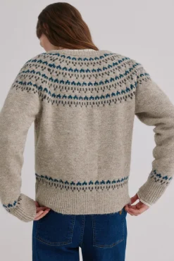 Hoss Intropia Nilda. Chaqueta tricot Estampado granate