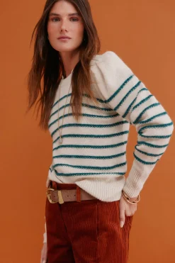 Hoss Intropia Ninnette. Jersey a rayas Estampado blanco Online