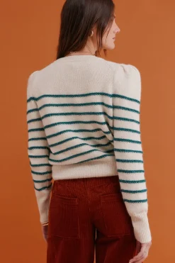 Hoss Intropia Ninnette. Jersey a rayas Estampado blanco Online