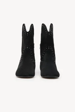 Hoss Intropia Noemí. Botín de serraje con cuña interior Negro Best