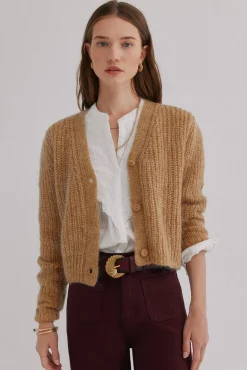 Hoss Intropia Nérida. Chaqueta de tricot Beige Discount