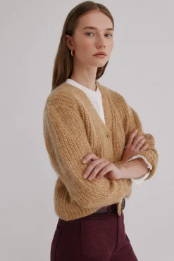 Hoss Intropia Nérida. Chaqueta de tricot Beige Discount