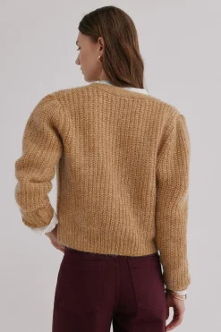 Hoss Intropia Nérida. Chaqueta de tricot Beige Discount