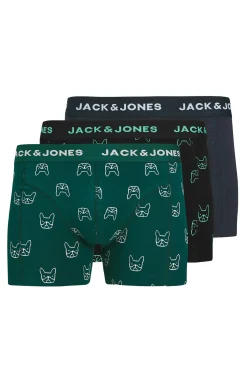 Jack & Jones Pack 3 Boxer azul Hot