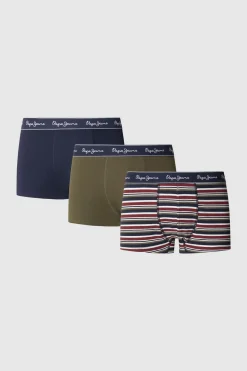 Pepe Jeans Pack 3 boxer logo azul New