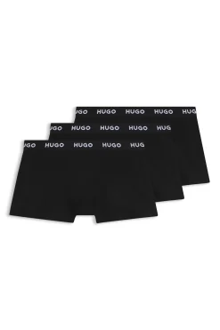 HUGO Pack 3 boxers Negro Outlet