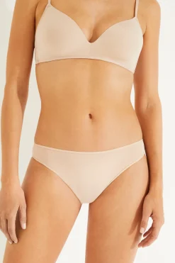 Women'secret Pack 3 bragas brasileñas de microfibra nude Sale