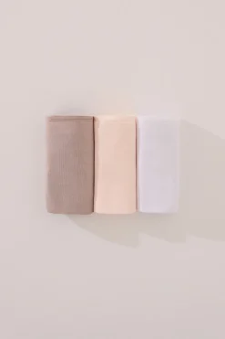 Women'secret Pack 3 bragas brasileñas microfibra blanco New