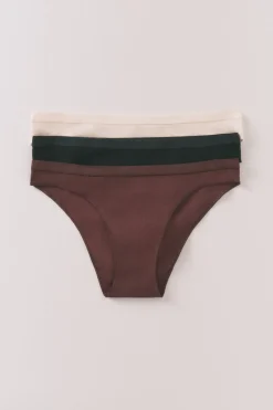 Women'secret Pack 3 bragas clásicas canalé blanco Discount