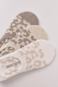 Women'secret Pack 3 calcetines slip on leopardo estampado Hot