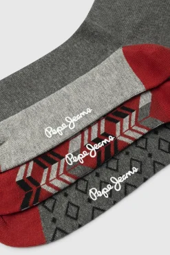 Pepe Jeans Pack 3 calectines geométrico gris New