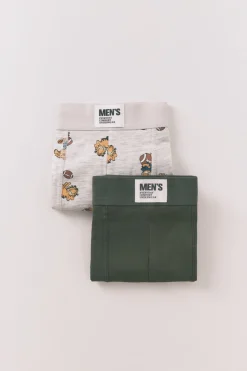 Women'secret Pack 2 calzoncillos bóxer algodón Garfield kaki Online