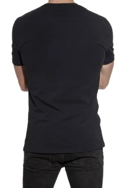 Bread & Boxers Pack 2 camisetas elásticas cuello caja algodón orgánico marino azul Online