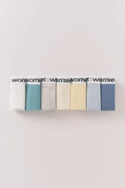 Women'secret Pack 7 tangas algodón logo blanco Hot