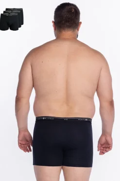 Punto Blanco Pack de 3 boxers algodón negro