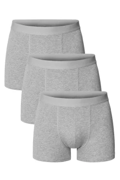 Bread & Boxers Pack de 3 bóxers algodón orgánico es melange gris Online