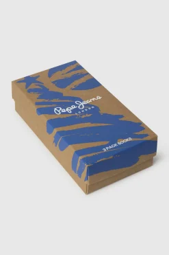 Pepe Jeans Pack de 3 calcetines rayas Navidad estampado
