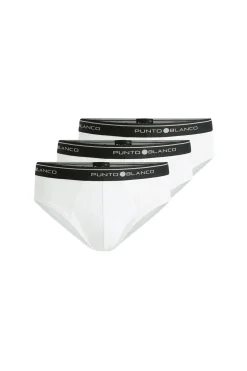 Punto Blanco Pack de 3 slips algodón blanco Sale