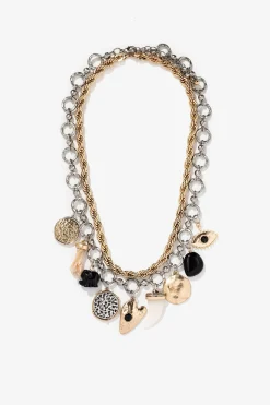 Vilanova Pack de Collares con Colgantes amarillo