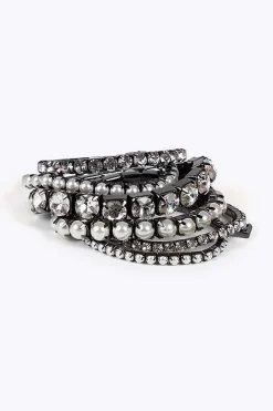 Lola Casademunt Pack pulseras Gris oscuro Best