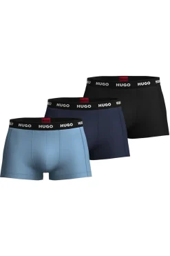 HUGO Pack tres boxers Negro