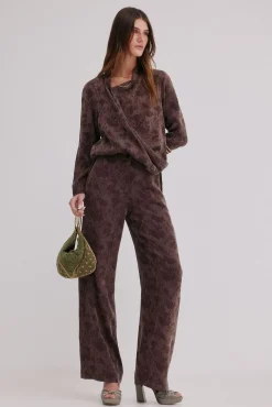 Hoss Intropia Palma. Pantalones jacquard Marron