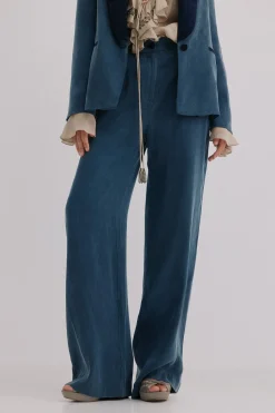 Hoss Intropia Palmira. Pantalones fluidos Azul marino