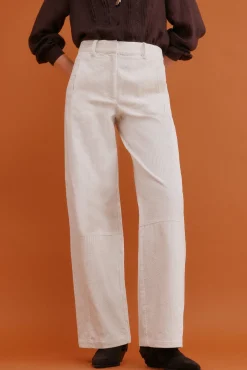 Hoss Intropia Pamela. Pantalón wide leg Marfil Hot