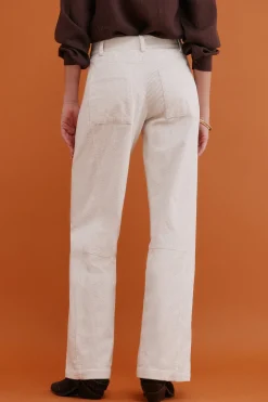 Hoss Intropia Pamela. Pantalón wide leg Marfil Hot