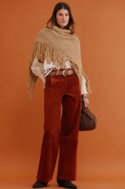 Hoss Intropia Pamela. Pantalón wide leg Vino Sale