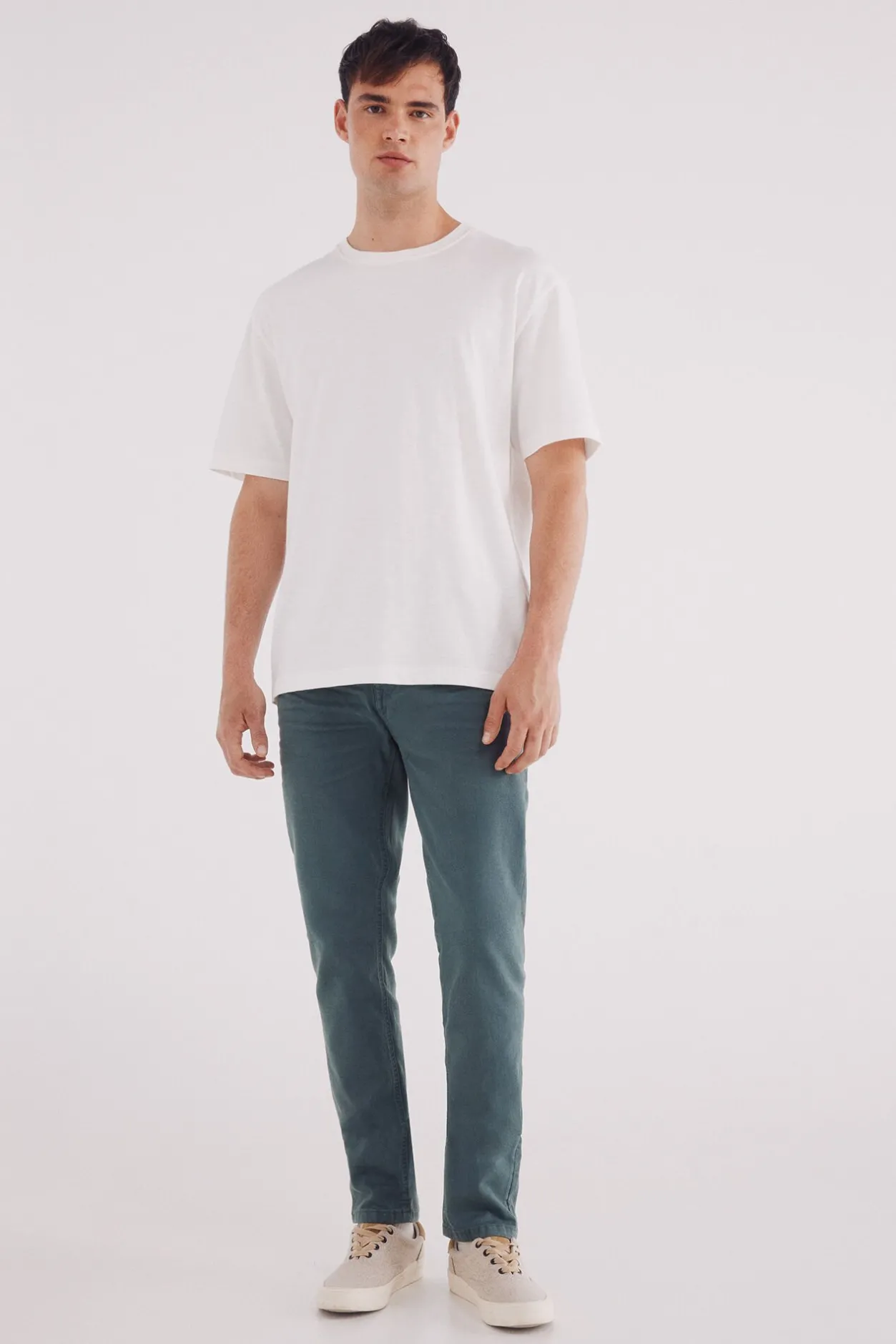 Springfield Pantalón 5 bolsillos color slim fit azul Hot